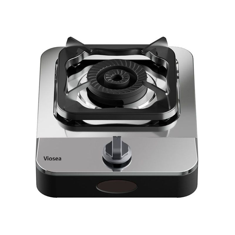 Single-Burner Stainless Steel Integrated Countertop Gas Stove