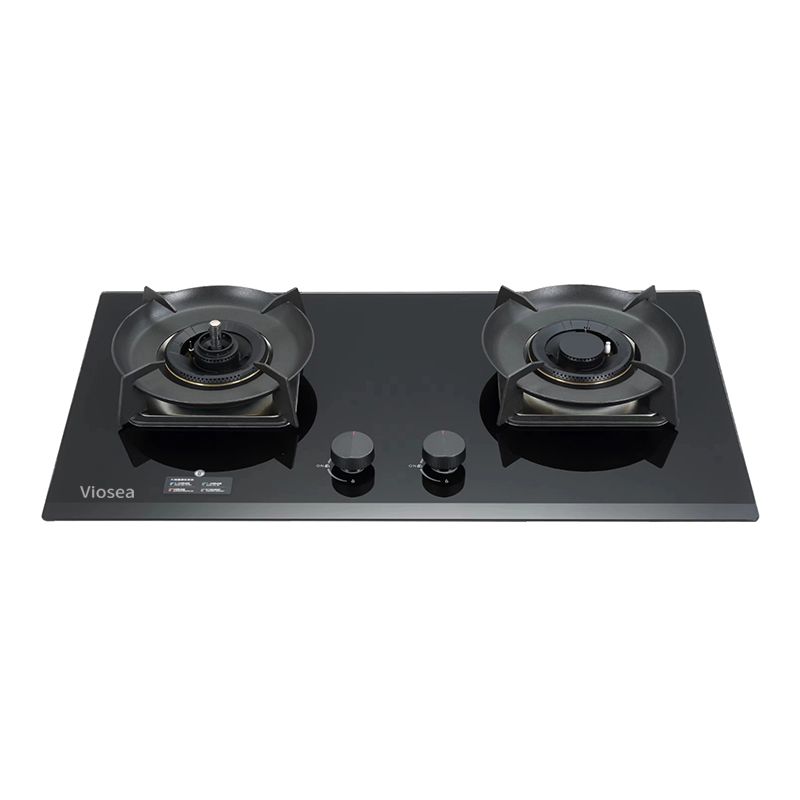 Safe Dual-Burner Anti-Dry-Burning Gas Stove