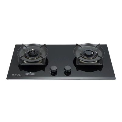 Safe Dual-Burner Anti-Dry-Burning Gas Stove