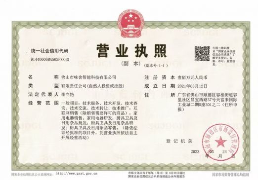 The Company's Business License